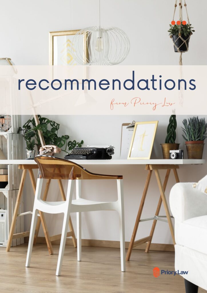 Priory Law Recommends