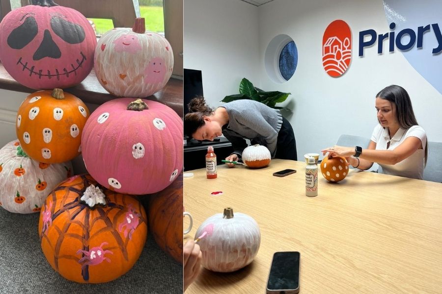 Workplace culture Priory Law October Pumpkin Painting